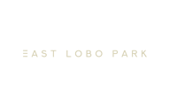 east lobo park logo on a black background